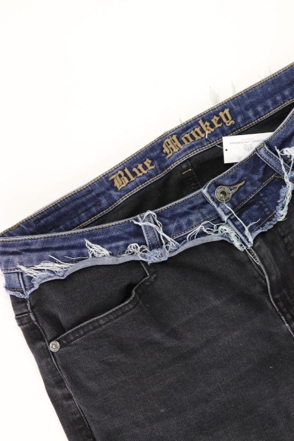 Blue Monkey Skinny Jeans Gr. W29 L32 schwarz aus Baumwolle Zu verkaufen – Bild 3