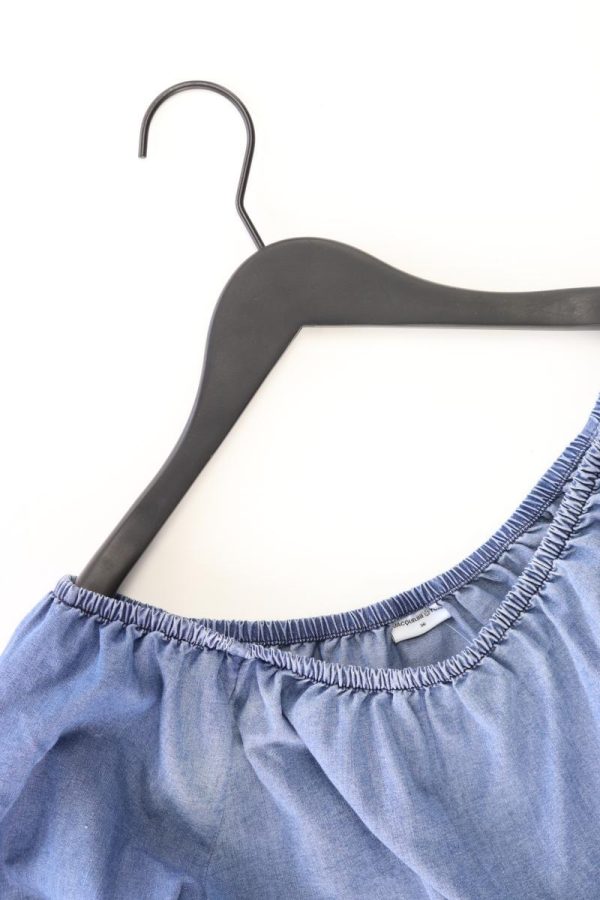 Jacqueline de Yong Regular Bluse Gr. 36 3 4 Ärmel mit Carmen-Ausschnitt blau Online-Verkauf – Bild 3