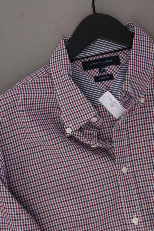 Tommy Hilfiger Langarmhemd Custom Fit für Herren Gr. XL kariert neuwertig rot Jetzt online – Bild 2