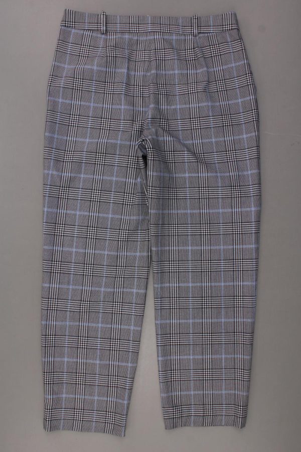 Hallhuber Stoffhose Gr. 40 kariert neuwertig grau aus Polyester Online – Bild 3