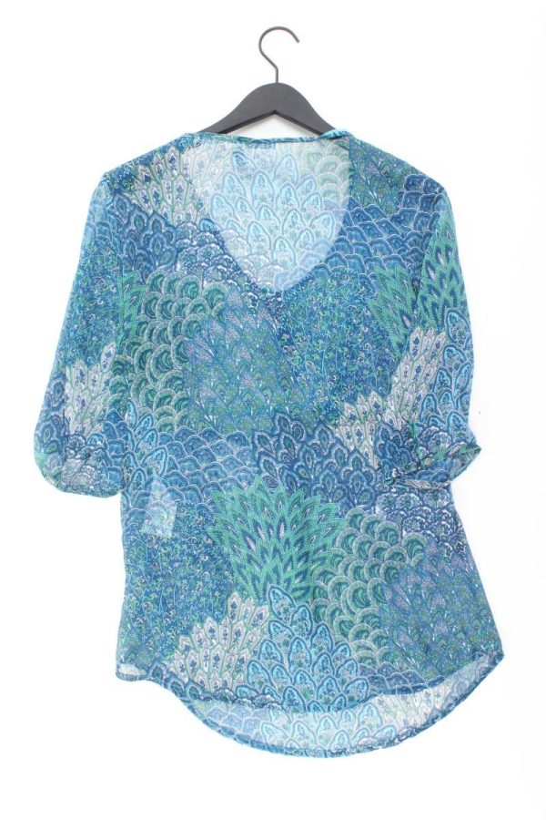 Street One Schluppenbluse Gr. 40 3 4 Ärmel türkis aus Polyester Schn?ppchen – Bild 2