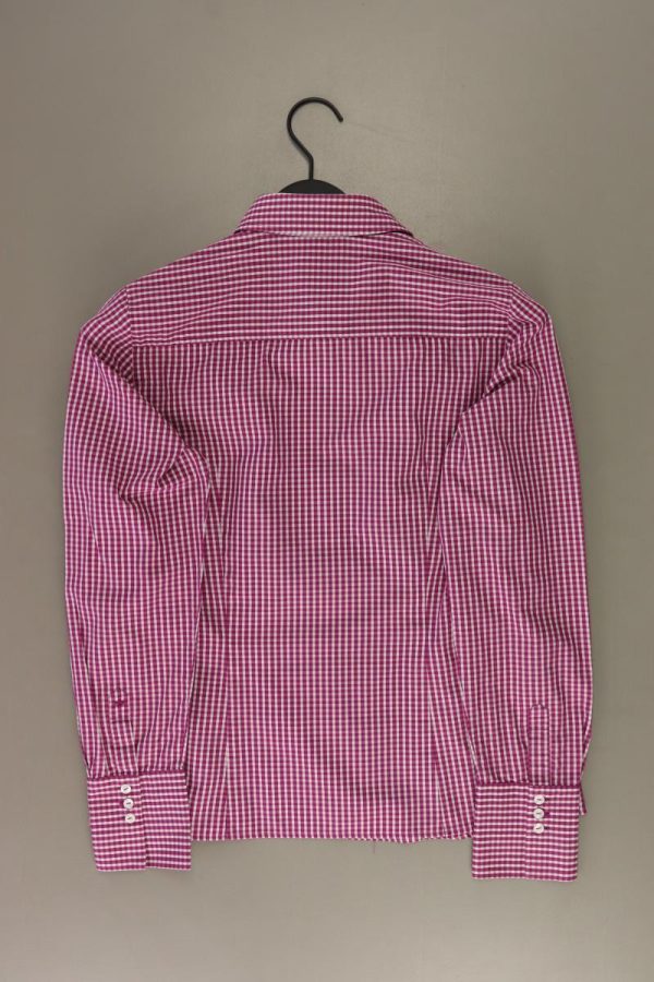 Seidensticker Karobluse Gr. 38 kariert Langarm lila aus Baumwolle Im Angebot – Bild 2