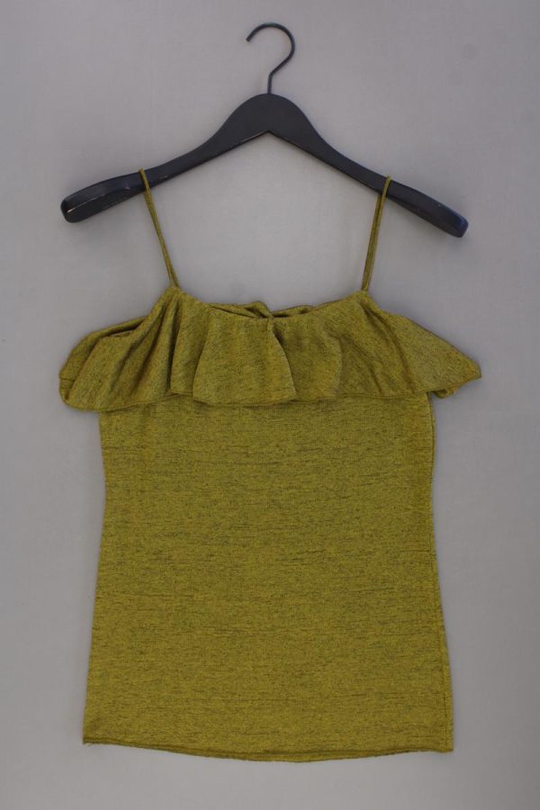 Pieces Spaghetti-Top Gr. M gelb aus Polyester Zu verkaufen