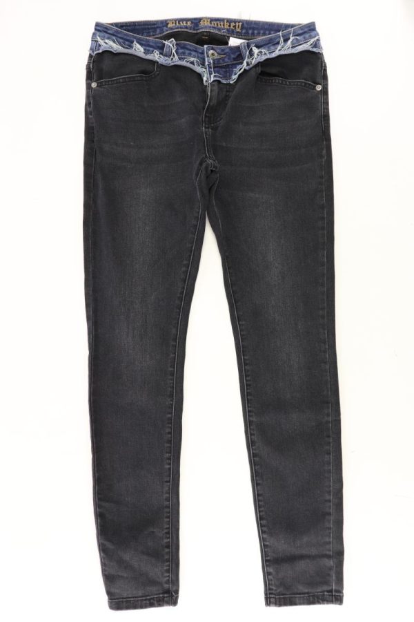 Blue Monkey Skinny Jeans Gr. W29 L32 schwarz aus Baumwolle Zu verkaufen