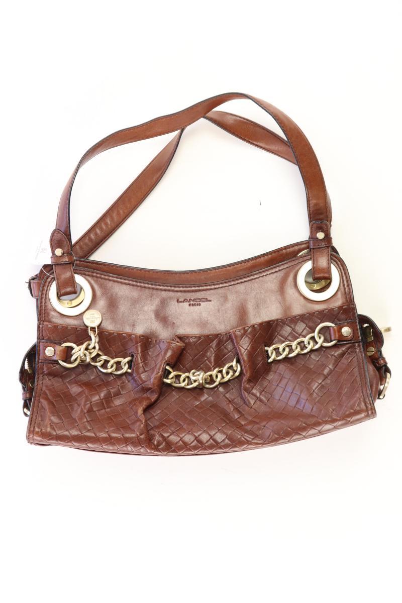 Lancel Paris Schultertasche braun aus Leder Verkauf