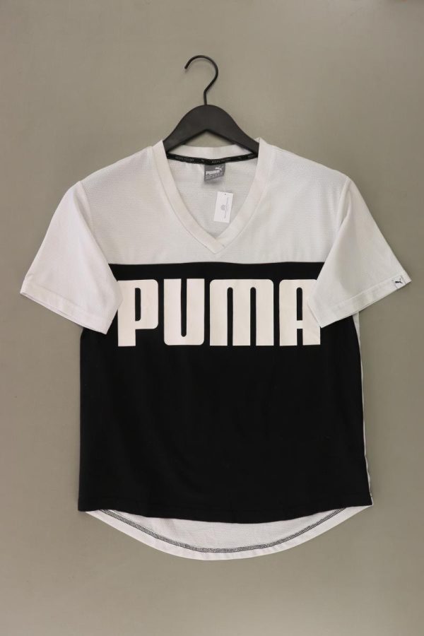 Puma Sportshirt Gr. 34 Kurzarm weiß aus Baumwolle Verkauf