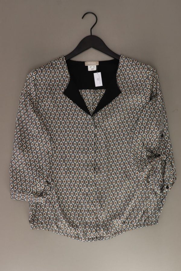 Mona Regular Bluse Gr. 42 3 4 Ärmel braun aus Polyester Im Angebot