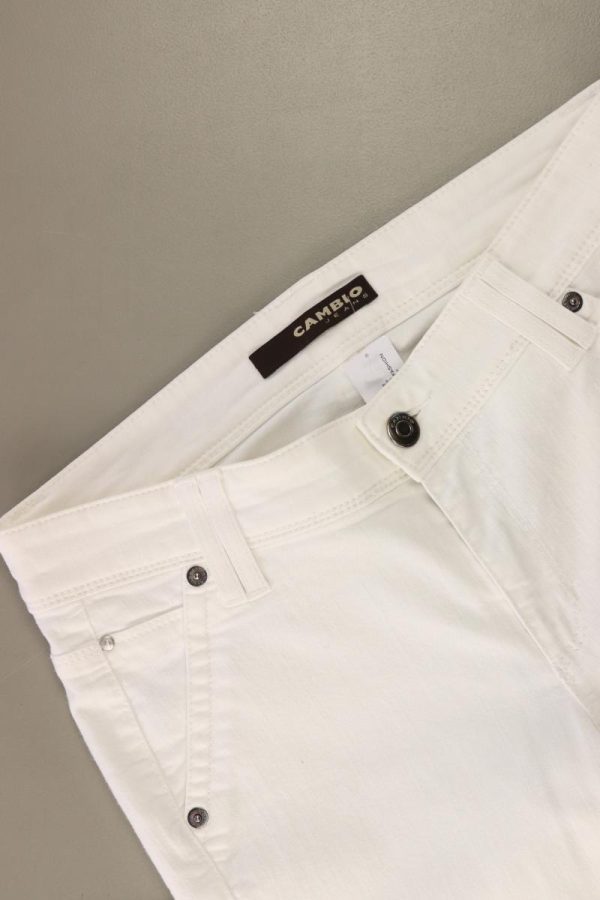 Cambio Straight Jeans Gr. 36 weiß aus Baumwolle Online-Verkauf – Bild 3