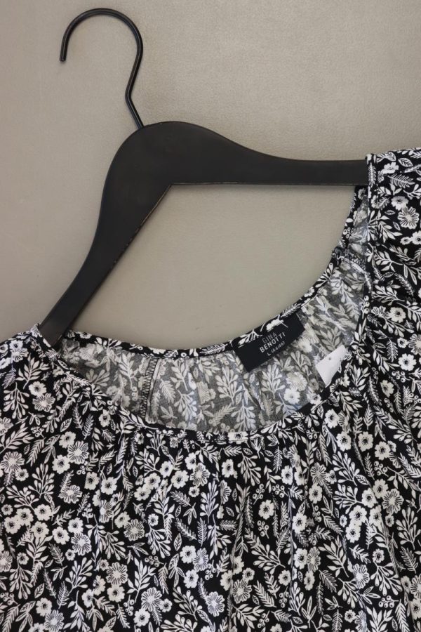 Longbluse Gr. L 3 4 Ärmel schwarz aus Viskose Online – Bild 3