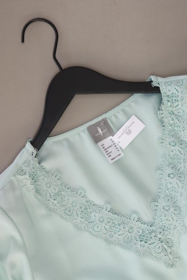 FAIR LADY Langarmbluse Gr. 42 türkis aus Polyester Verkauf – Bild 3