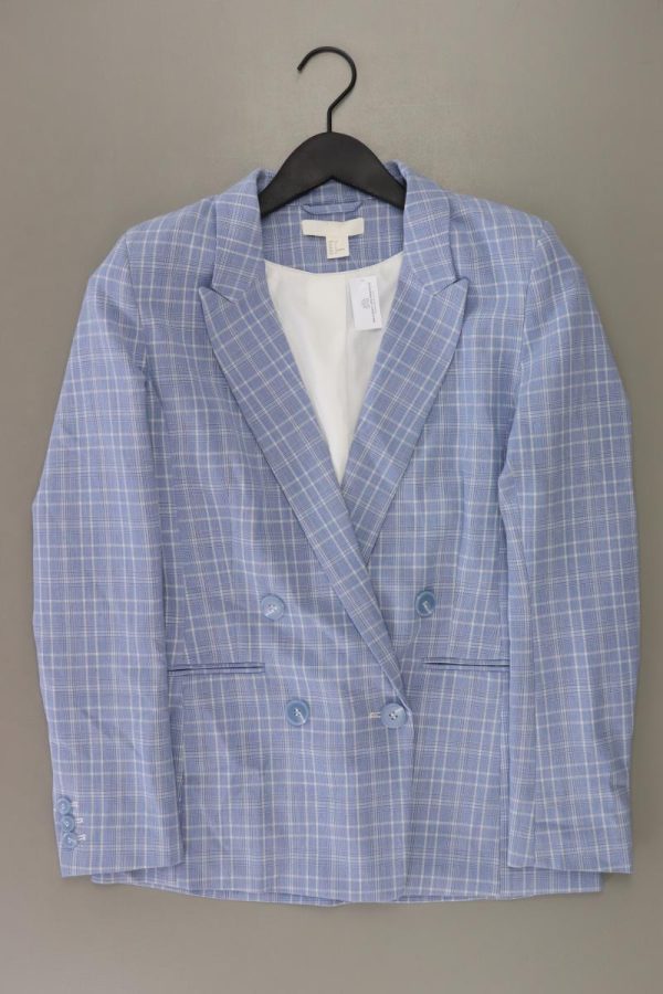 H&M Longblazer Gr. 34 neuwertig blau aus Polyester Jetzt online