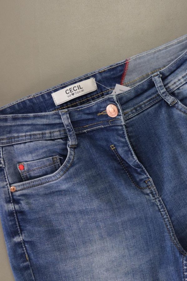 Cecil 7 8 Jeans Gr. W28 neuwertig blau aus Baumwolle Schn?ppchen – Bild 3
