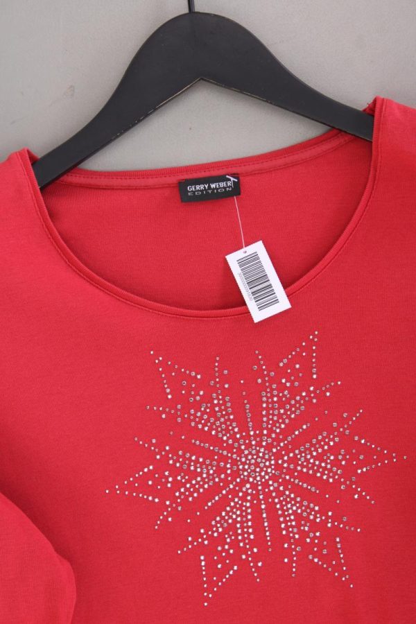 Gerry Weber Regular Shirt Gr. 44 3 4 Ärmel rot Zu verkaufen – Bild 2