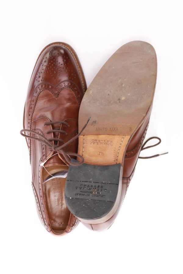 CHARLES TYRWHITT Schuhe für Herren Gr. 41.5 braun aus Leder Online – Bild 4