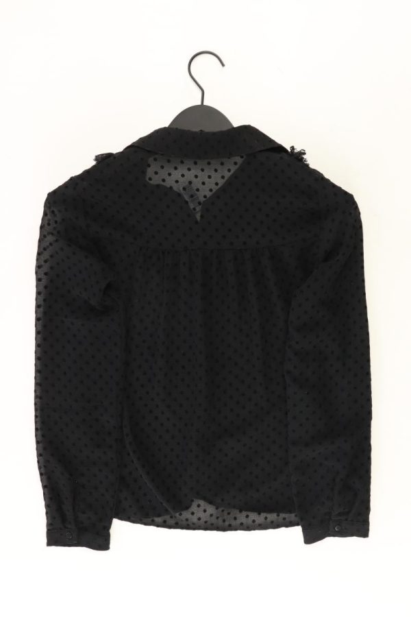 Zara Langarmbluse Gr. XS schwarz aus Polyester Schn?ppchen – Bild 2