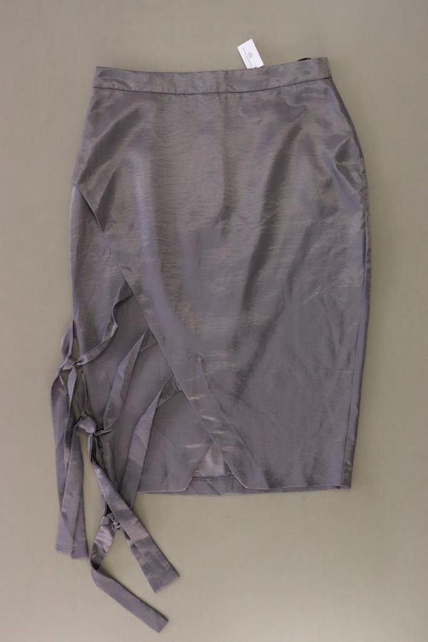 MISSGUIDED Midirock Gr. 38 grau aus Polyester Online-Verkauf