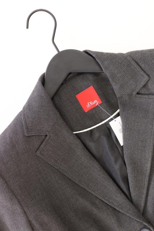 s.Oliver Regular Blazer Gr. 38 grau aus Polyester Online – Bild 3