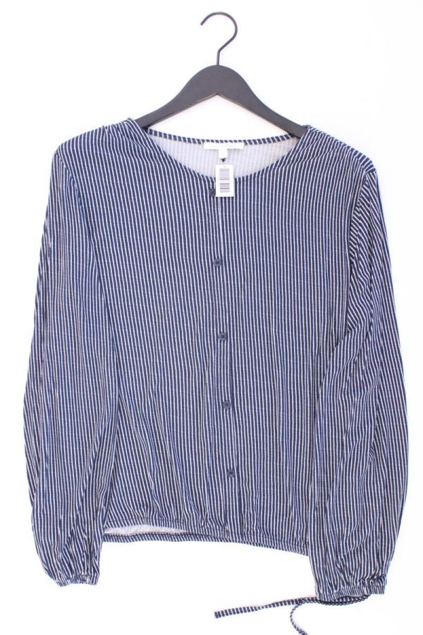 Tom Tailor (Denim) Langarmbluse Gr. XL gestreift blau aus Viskose Online-Schn?ppchen