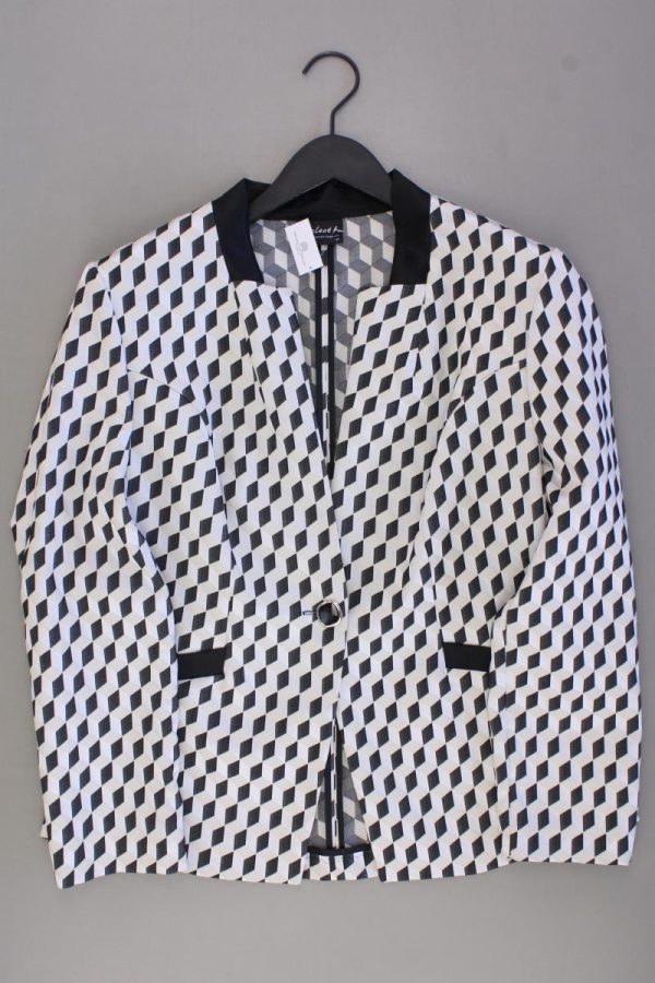 Select by Hermann Lange Regular Blazer Gr. 44 geometrisches Muster grau Online